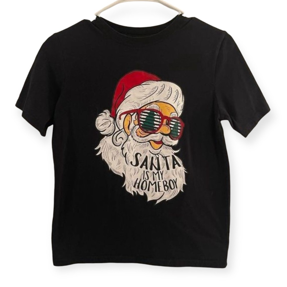 North Pole Boys Santa T-shirt Size L14/16‎
